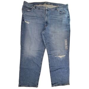 OLD NAVY Womens Jeans Loose Fit Distressed Medium Wash Size 28